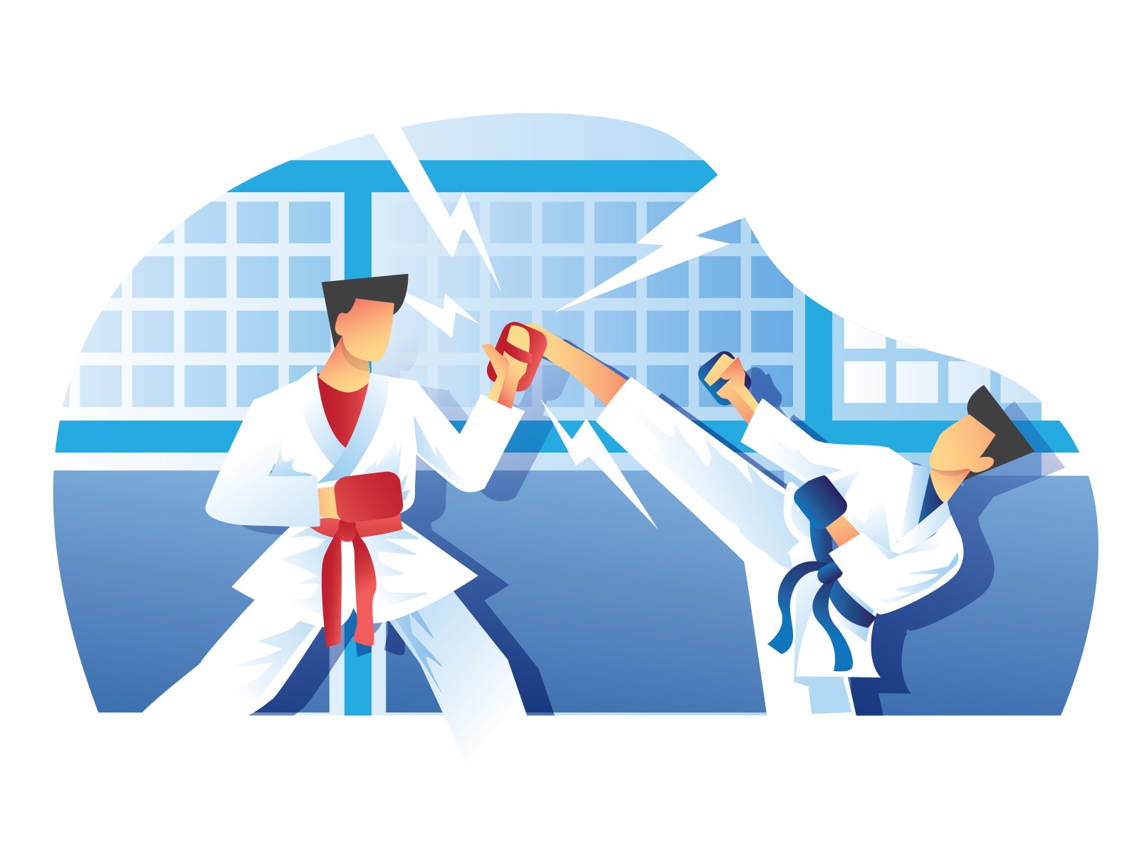 Karate Illustration design cartoon vector vector design illustrator ve.jpg