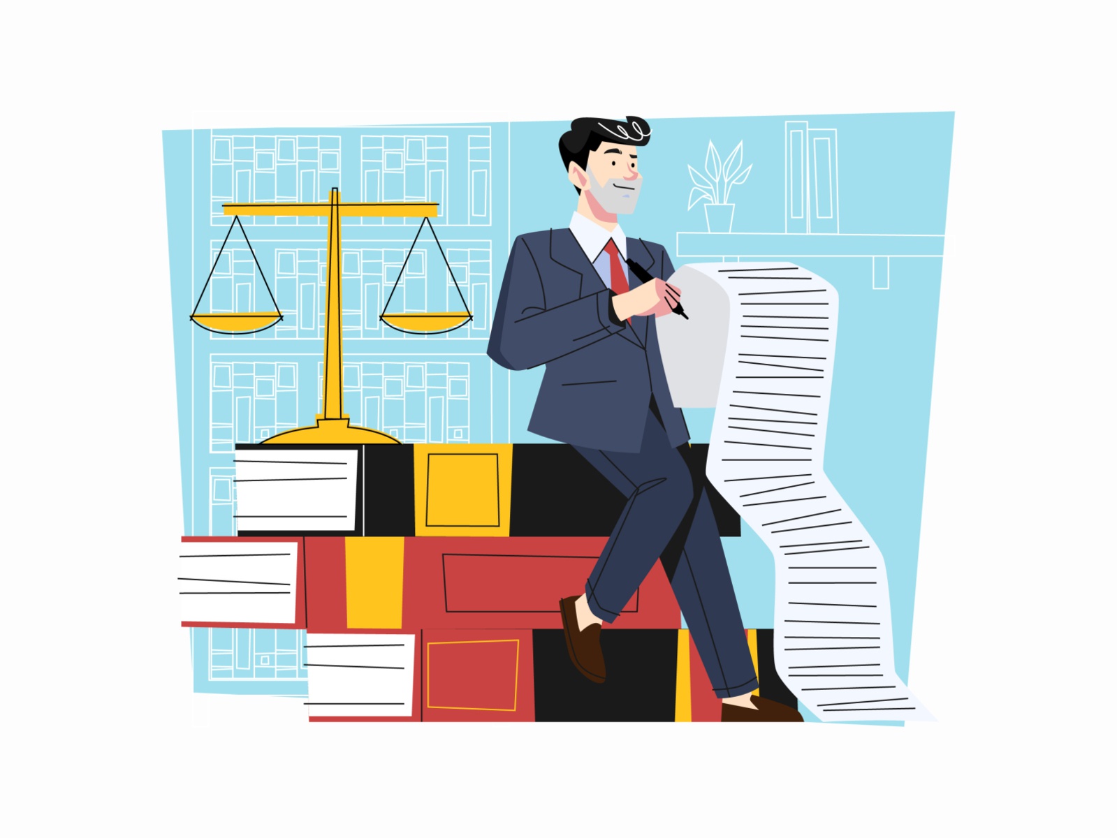 Lawyer Illustration cartooning cartoon character design character illu.jpg