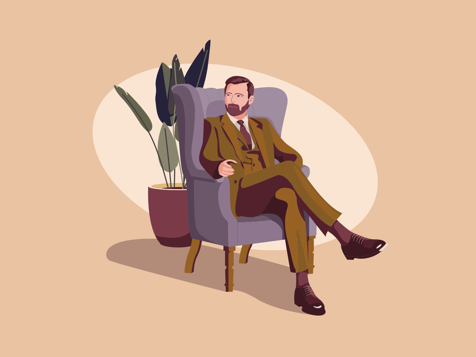Man Sitting Illustration ai download ai design ai vector ai cartooning.jpg
