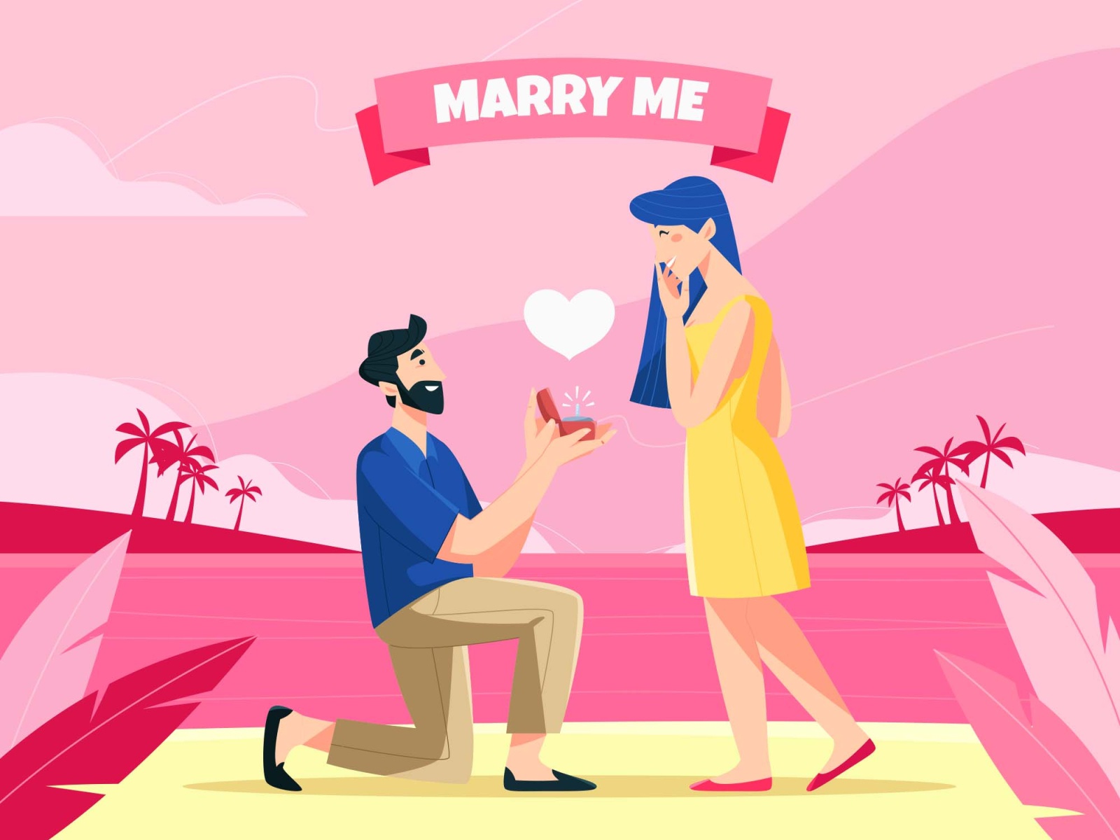 Marry Me Illustration free freebie download illustration ai marriage.jpg