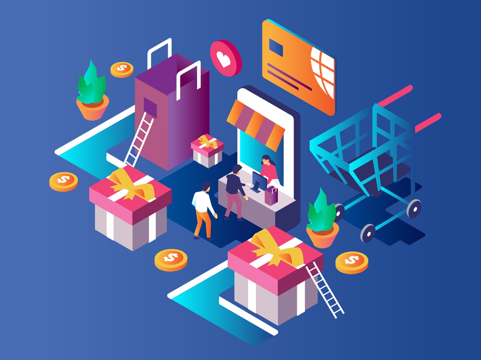 Mobile Commerce Illustration cartooning.jpg