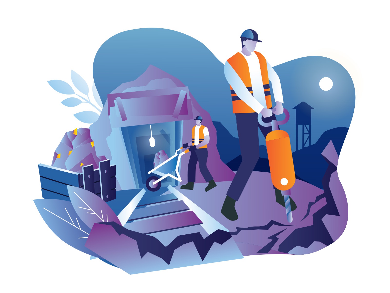 Miner Illustration cartooning cartoon character design character illus.jpg