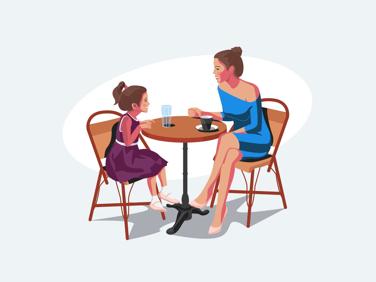 Mother and daughter illustration cartooning cartoon character design c.jpg