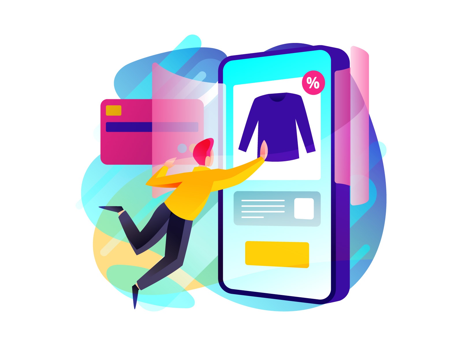 Online Shopping design cartooning vector vector design illustrator vec.jpg