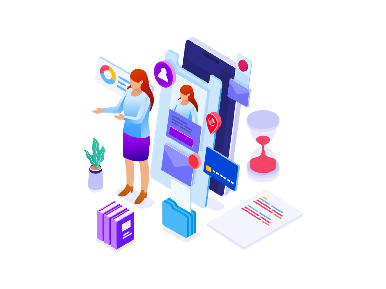 Personal Data Information Illustration design cartoon vector vector de.jpg