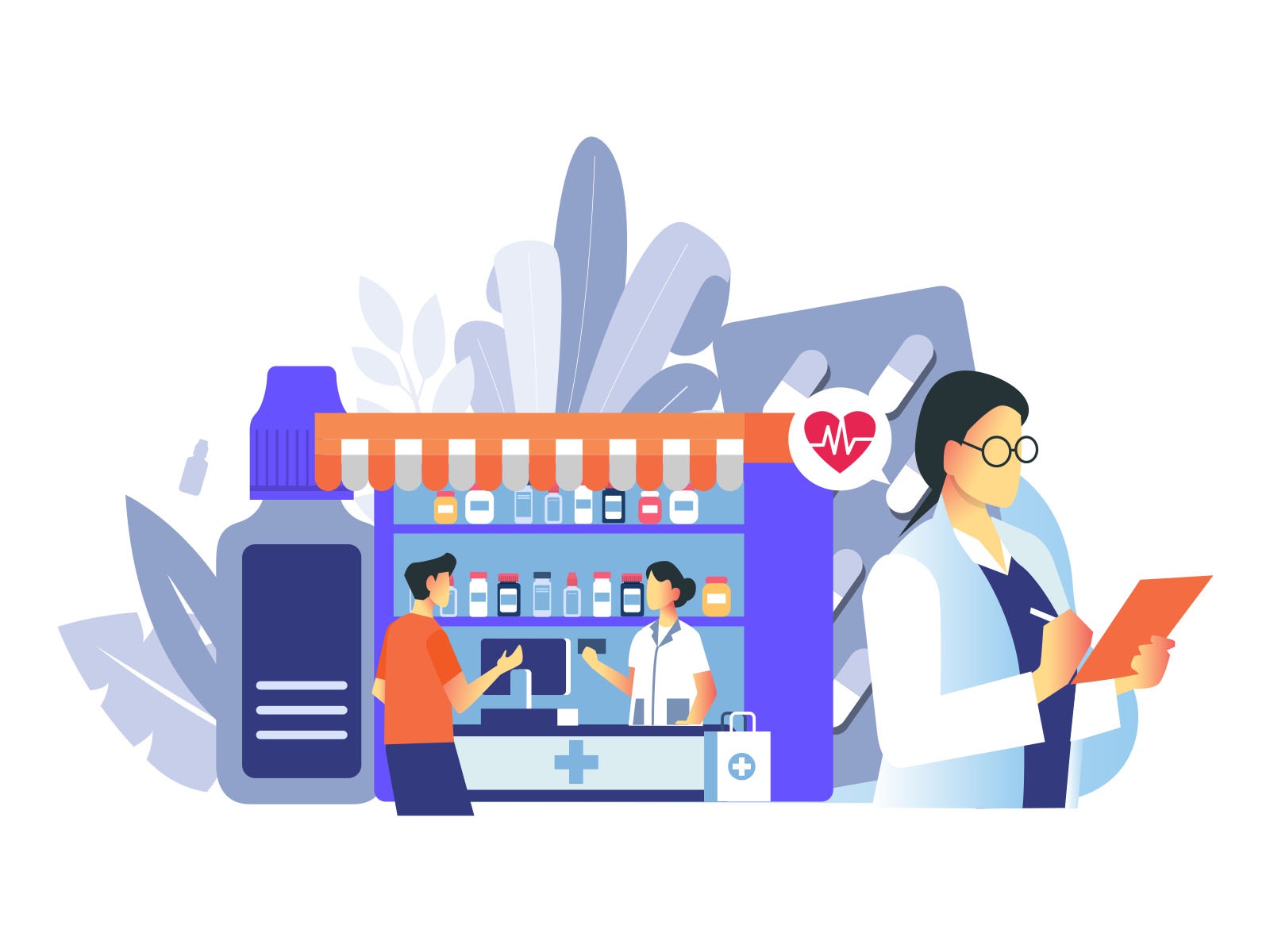 Pharmacy Illustration cartooning cartoon character design character il.jpg