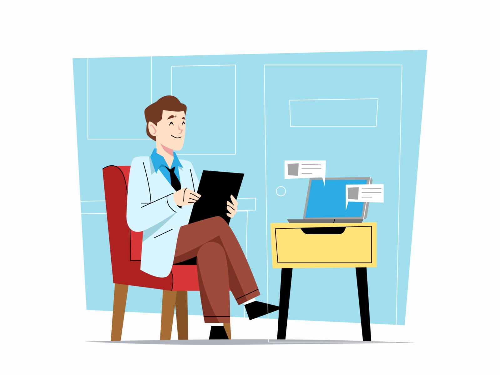 Physician Illustration cartooning cartoon character design character i.jpg