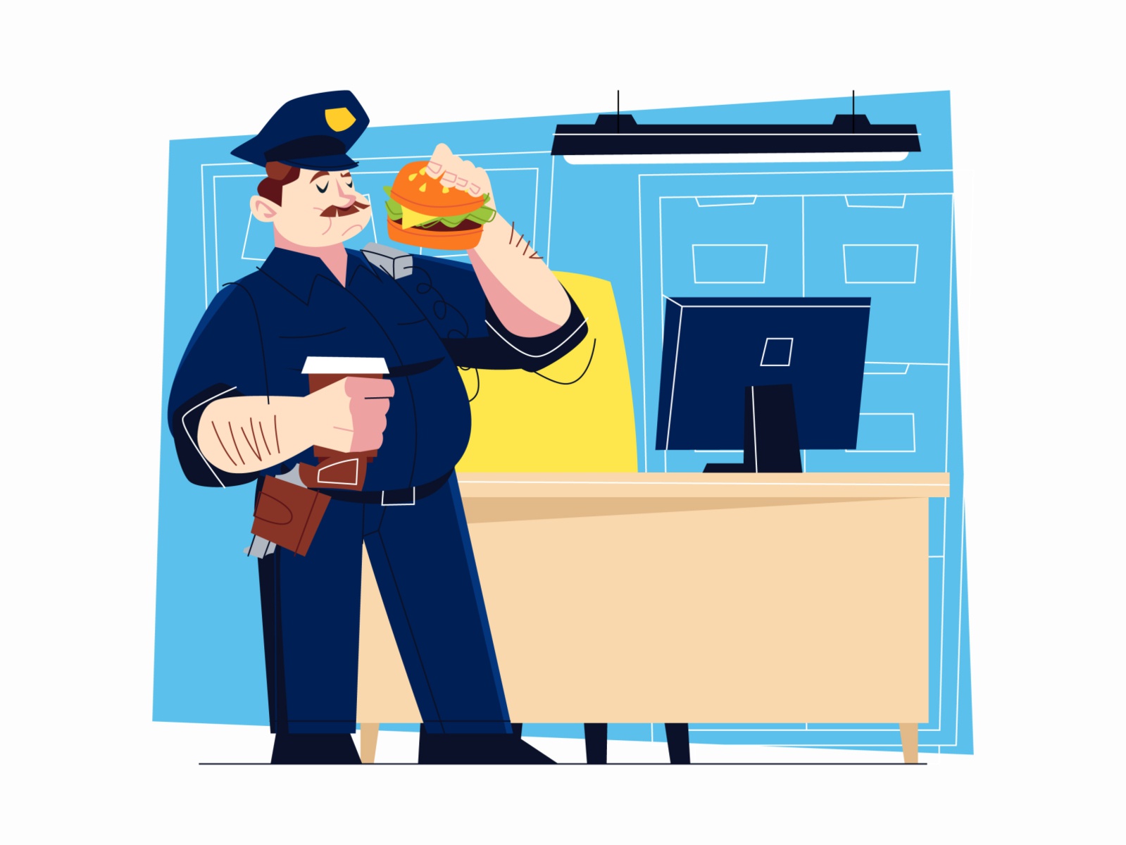 Police Officer Illustration cartooning cartoon character design charac (2).jpg