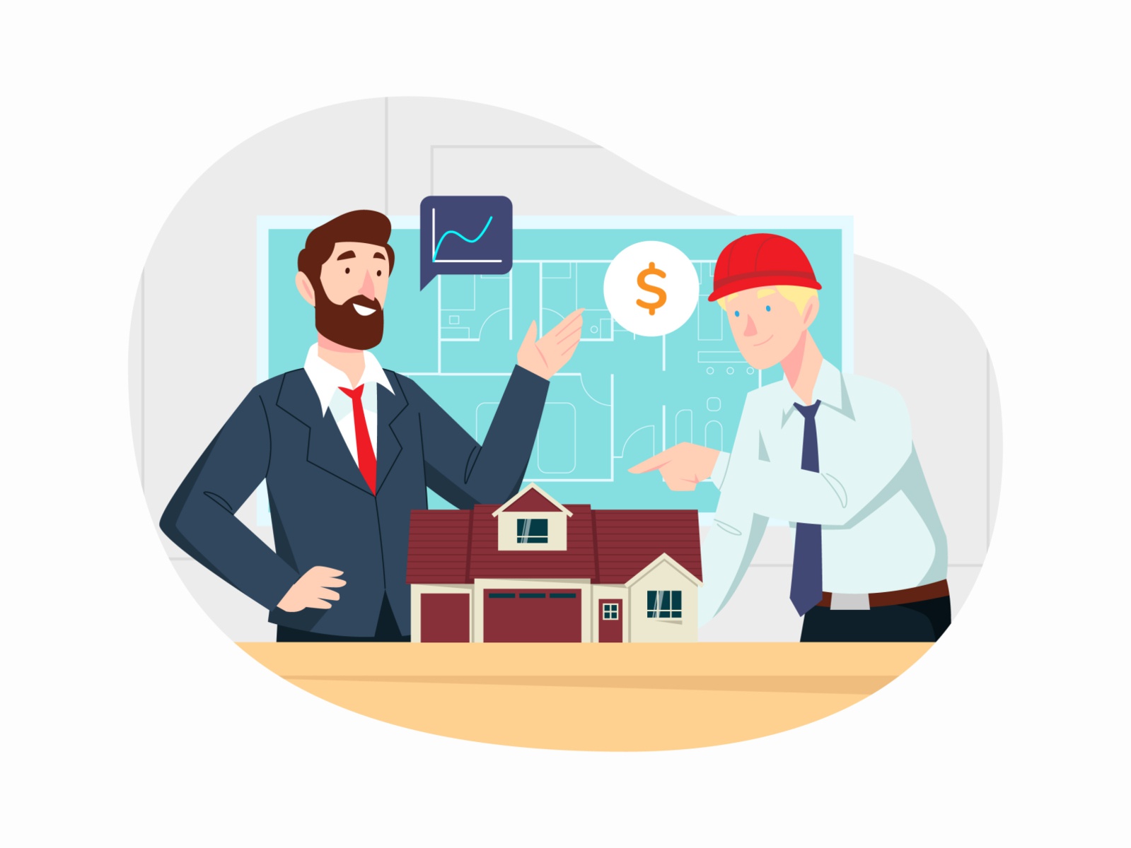 Real Estate Development Illustration cartooning cartoon character desi.jpg