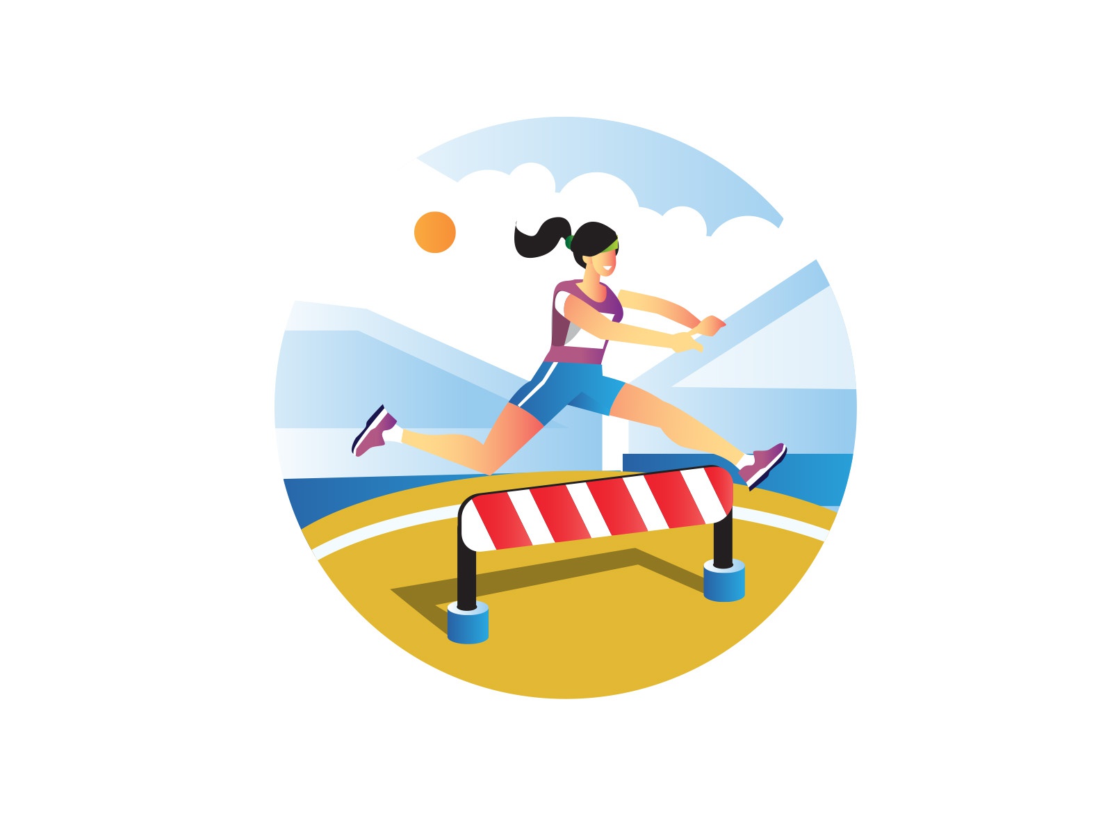 Run Obstacle Illustration design cartoon vector vector design illustra.jpg