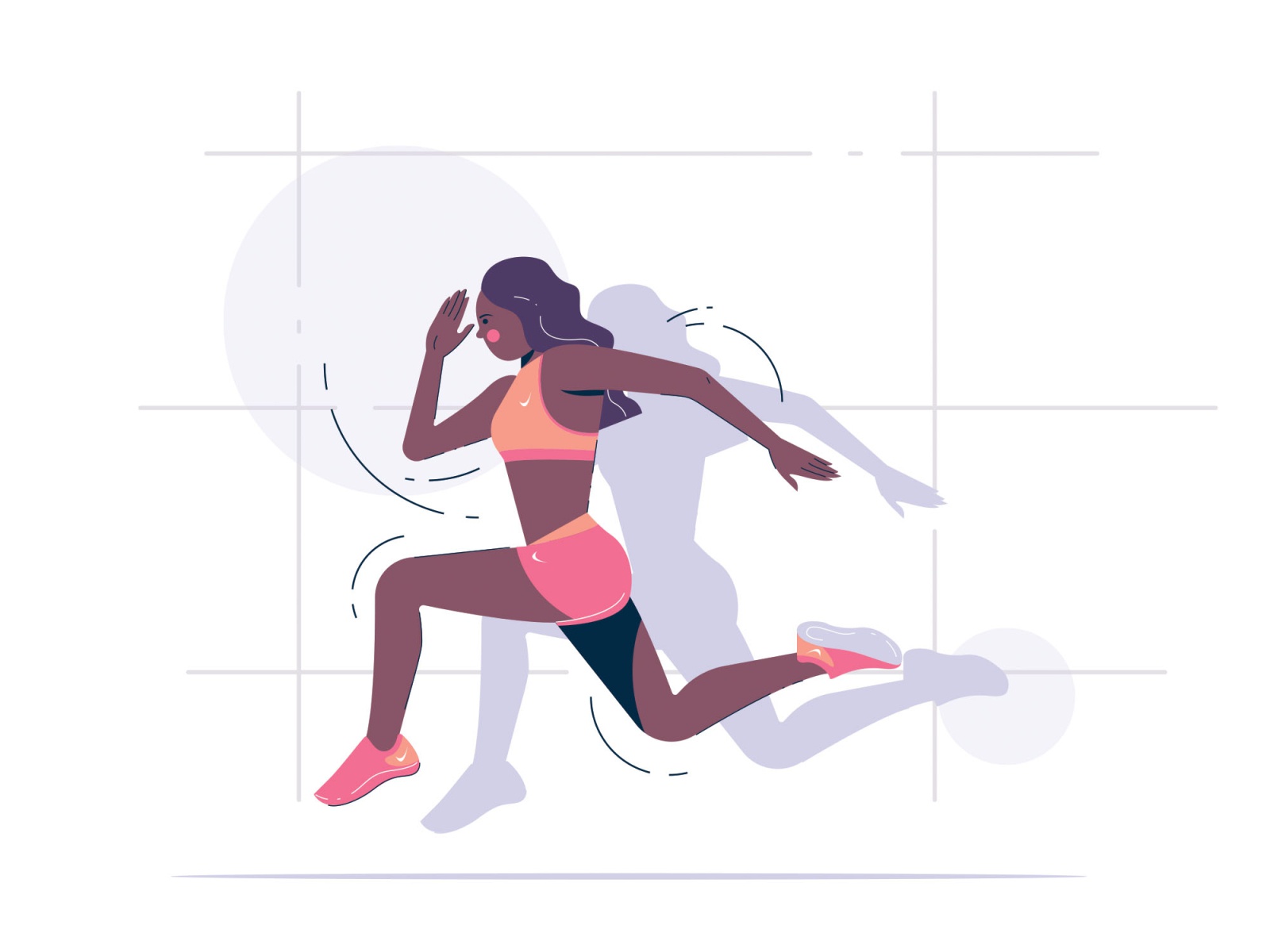 Running Girl Illustration free download template psd vector illustrati.jpg