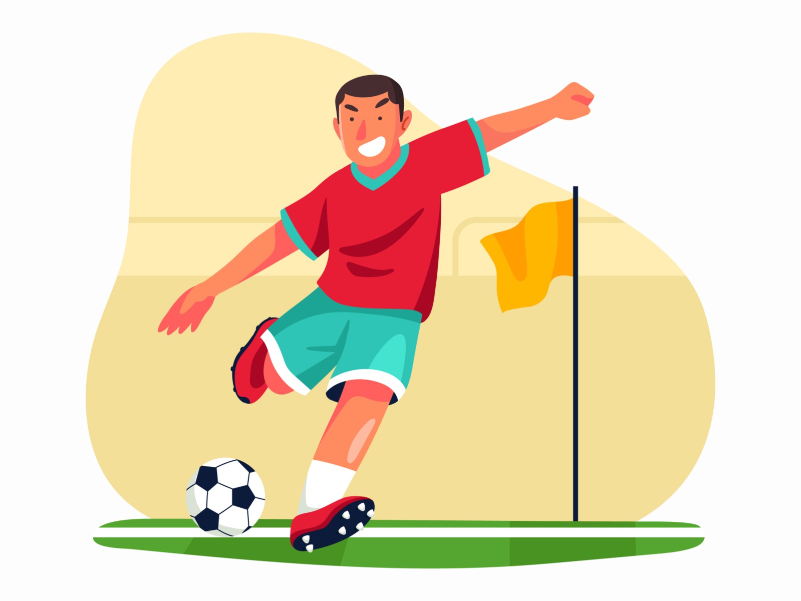Soccer Player Illustration cartooning cartoon character design charact.jpg