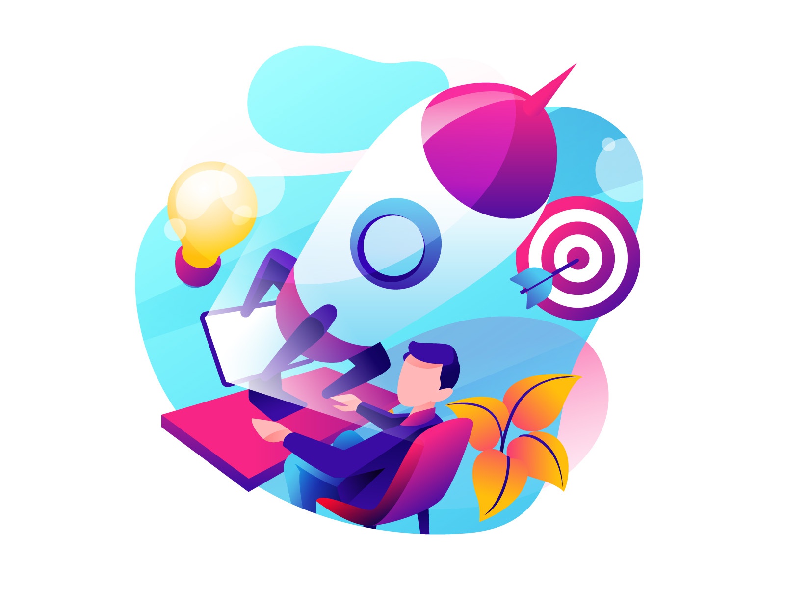 Startup Business Illustration design cartoon vector vector design illu.jpg