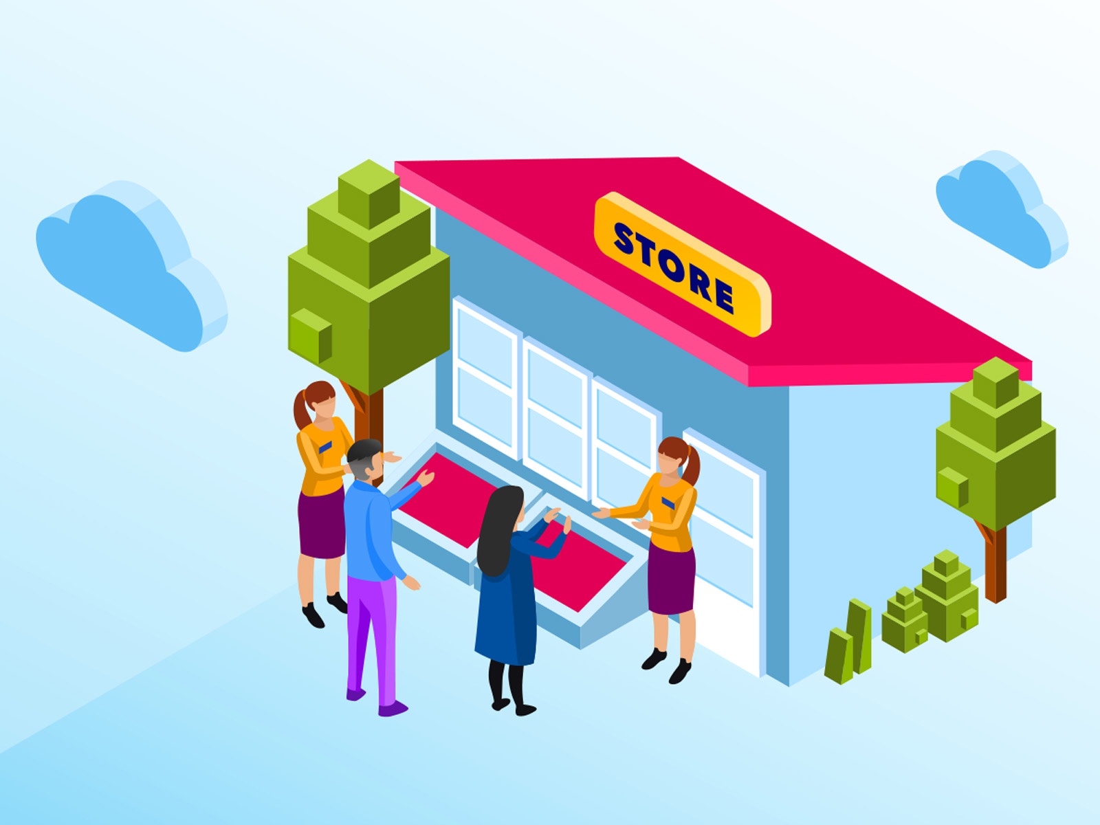 Store Keeper Illustration design cartooning vector vector design illus.jpg