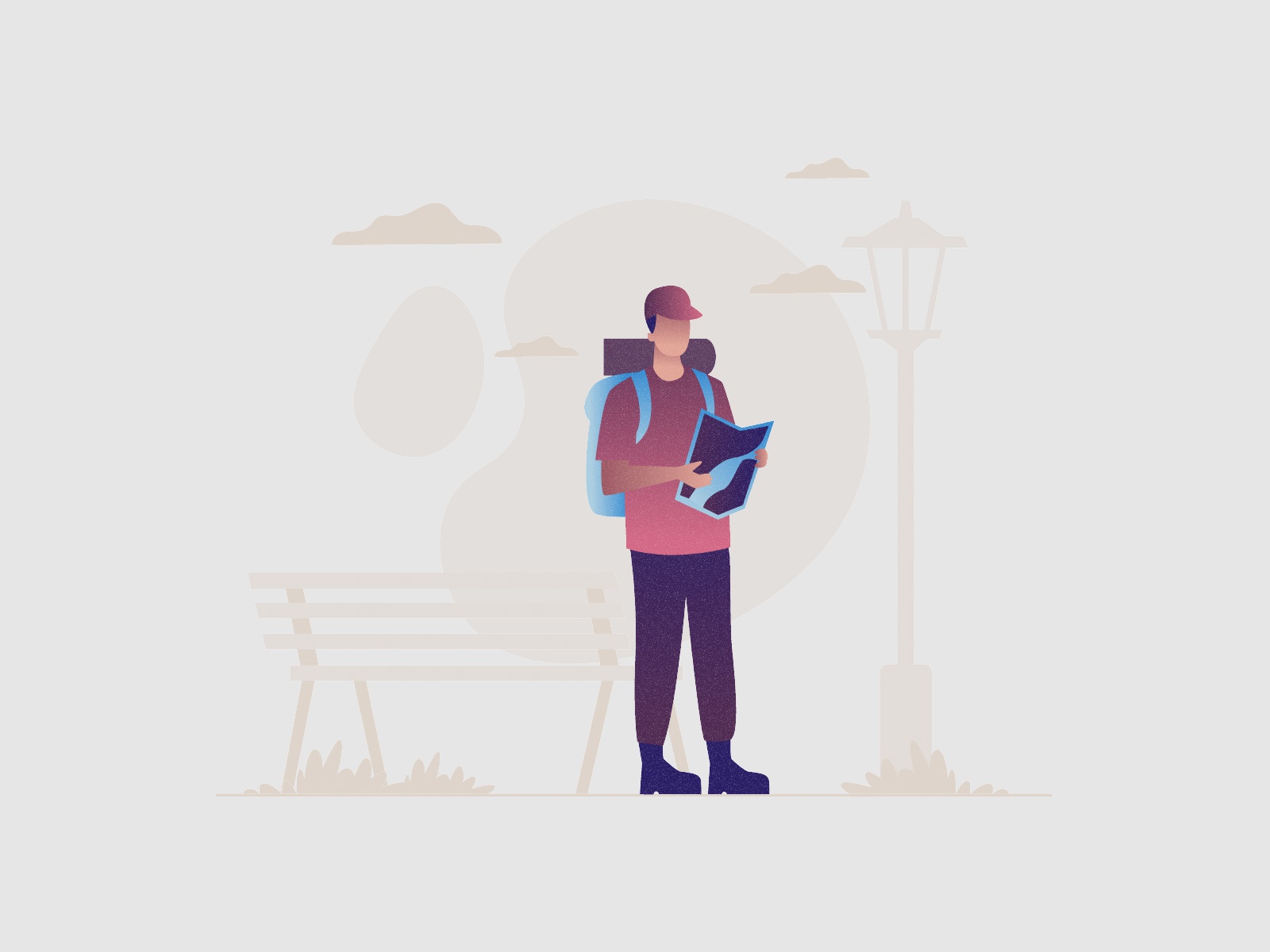 Traveler Illustration 04 design cartooning vector vector design illust.jpg