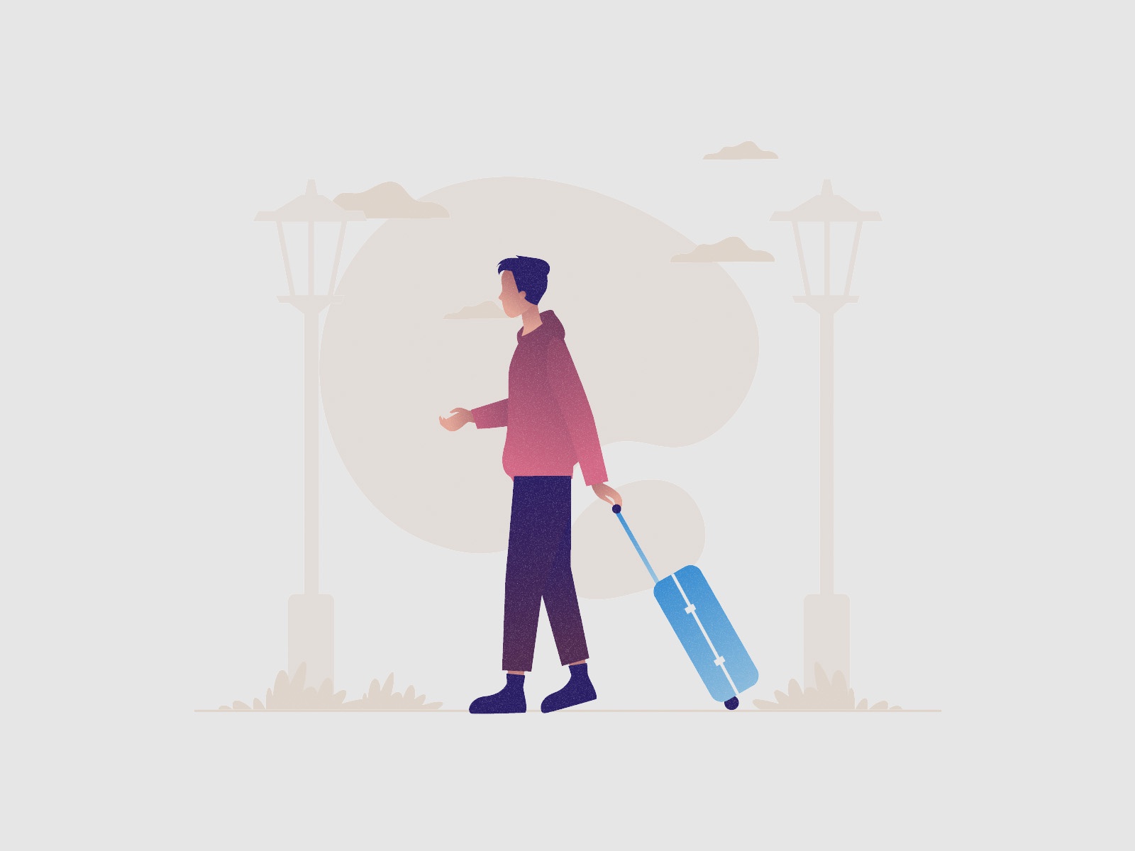 Traveler Illustration 03 design cartooning vector vector design illust.jpg