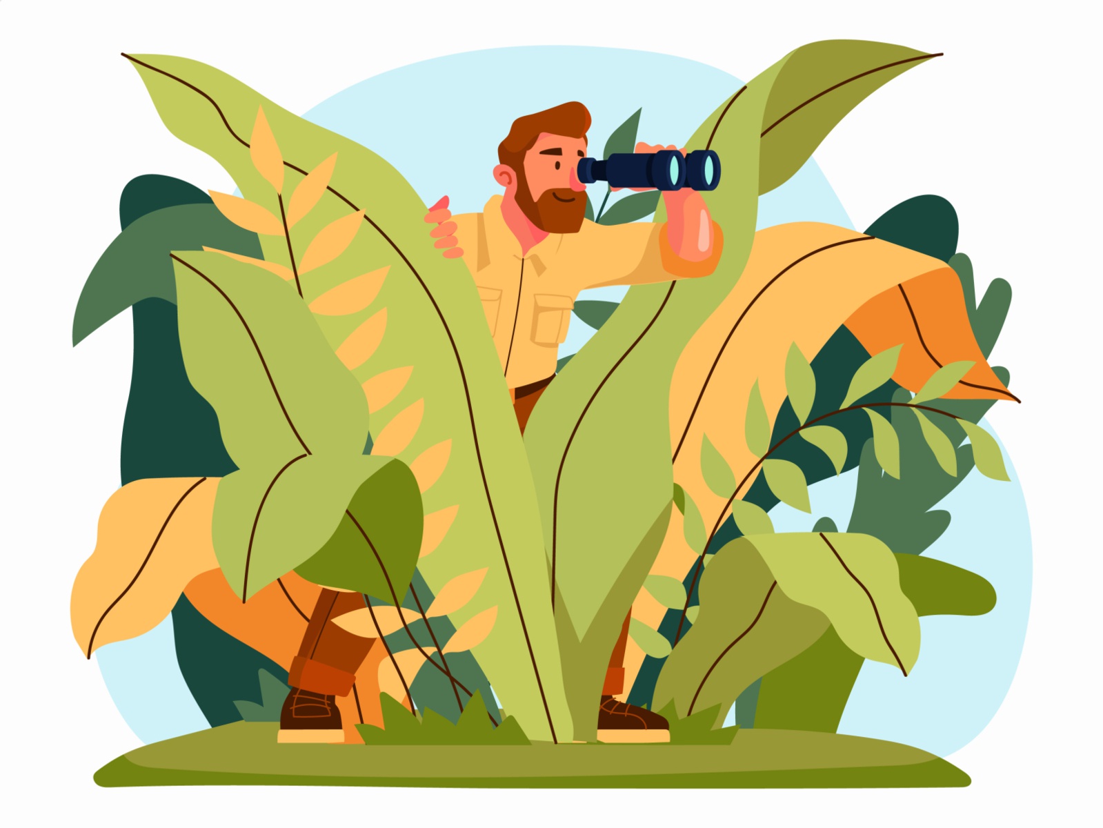 Treasure Hunter Illustration cartooning cartoon character design chara.jpg