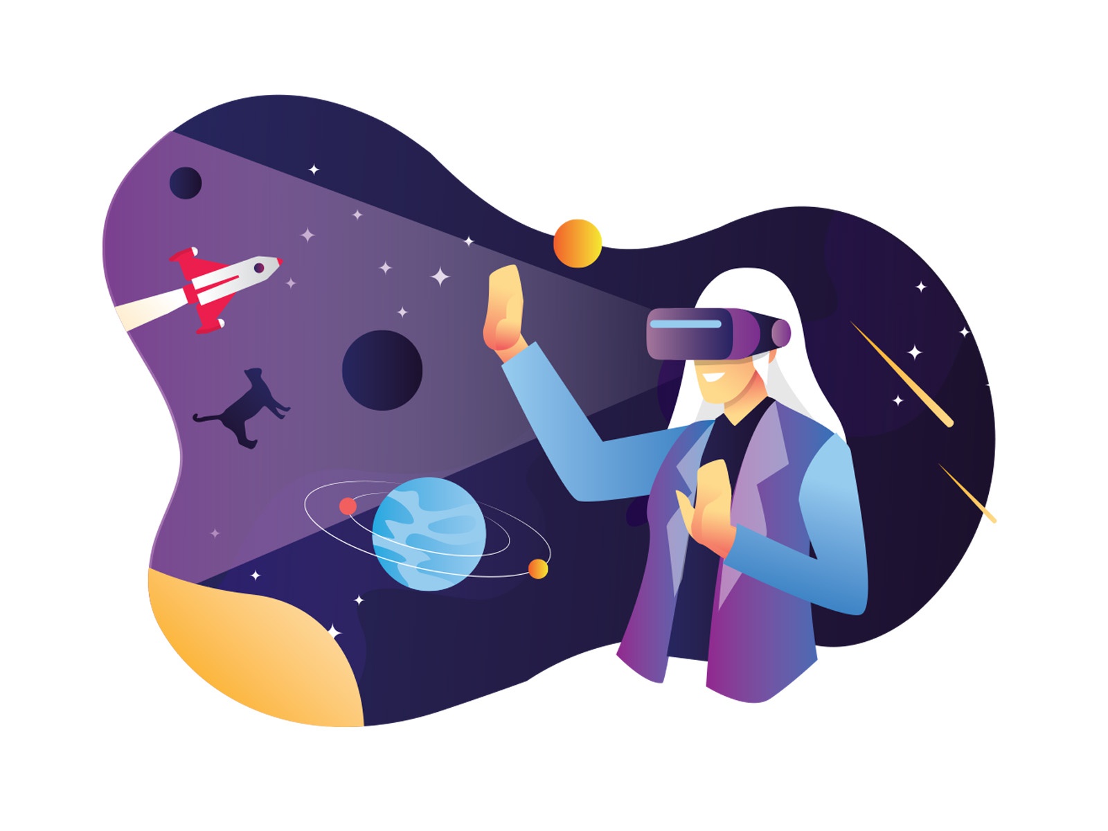 Virtual Reality Illustration cartooning cartoon character design chara.jpg