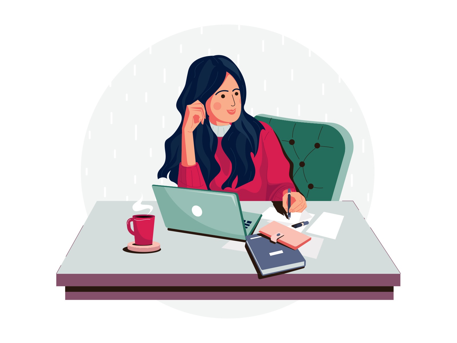 Work at home Illustration cartooning cartoon character design characte (2).jpg