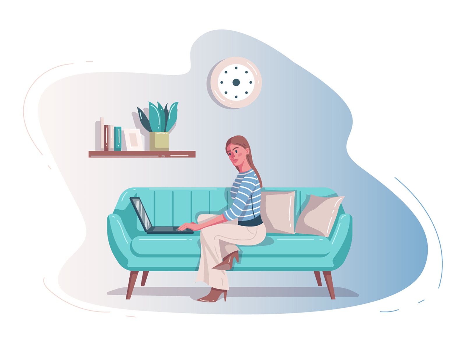 Work at home Illustration cartooning cartoon character design characte.jpg