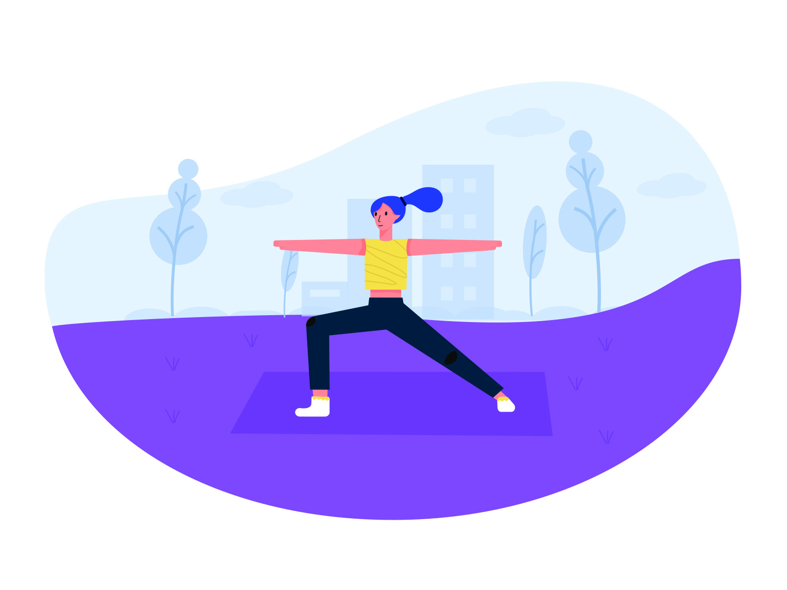Working out Illustration design cartooning vector vector design illust.jpg