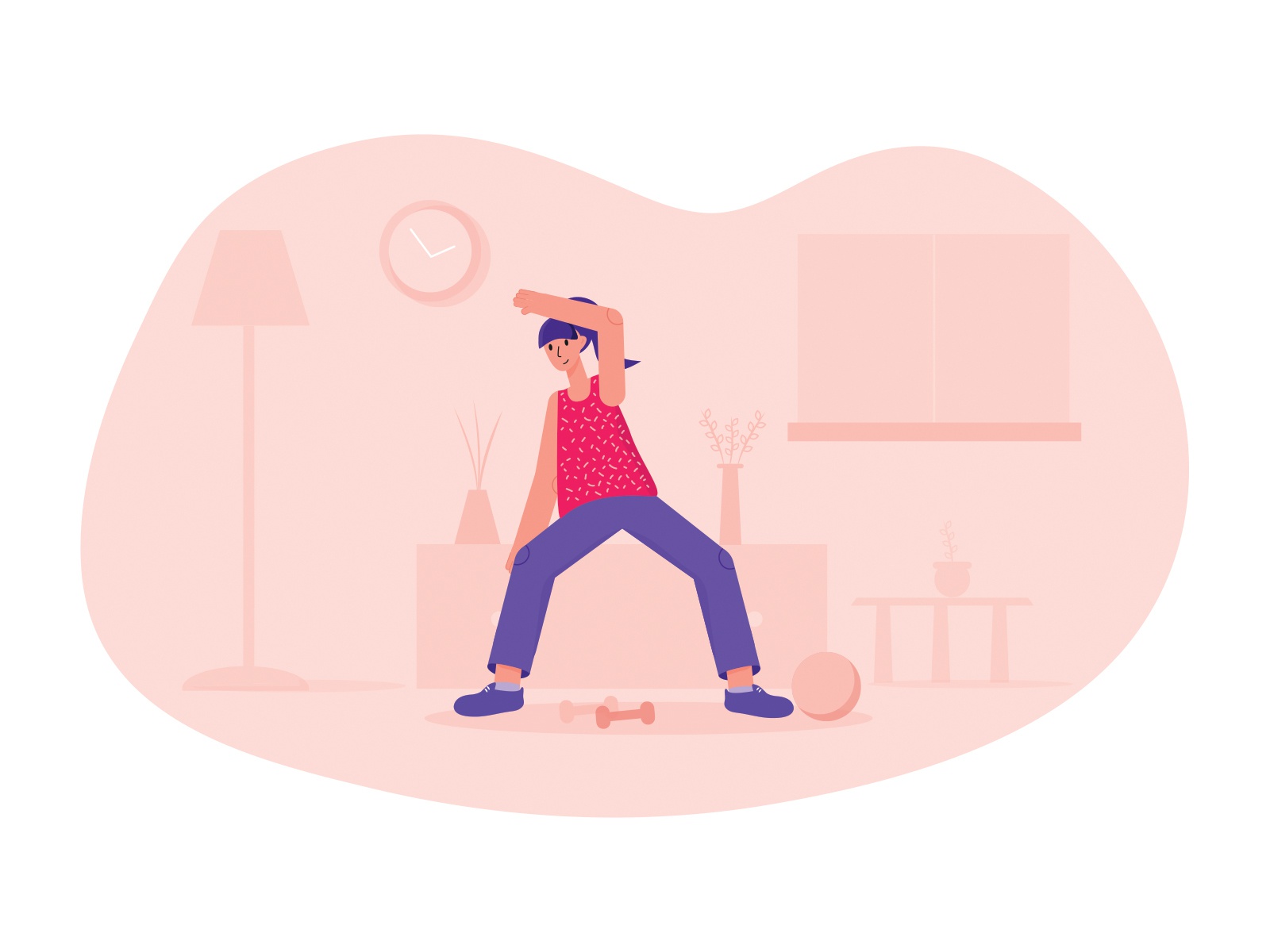 Workout Illustration design cartooning vector vector design illustrato.jpg