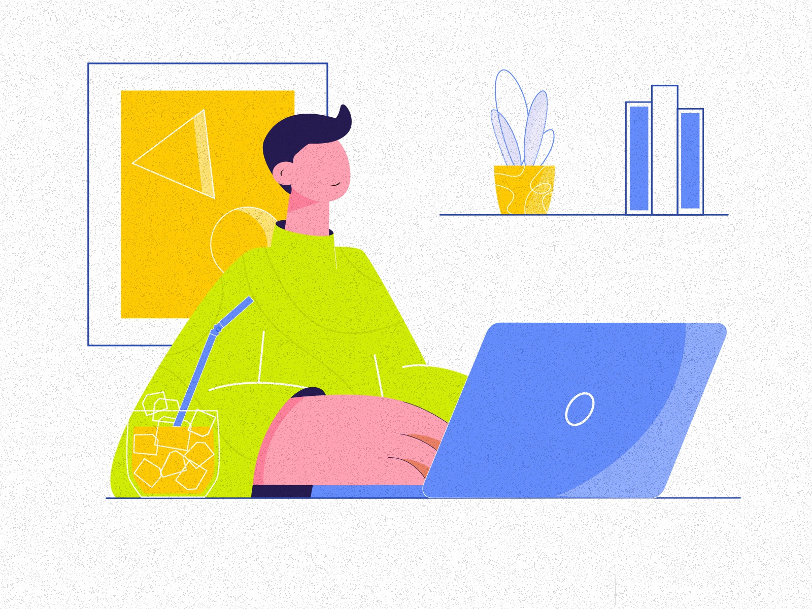 Working Boy Illustration 02 design cartooning vector vector design ill.jpg