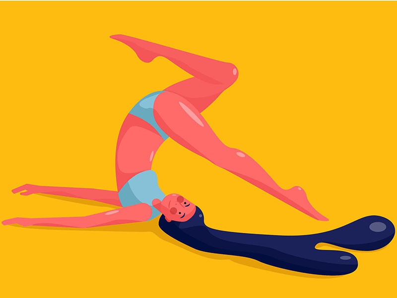 Acrobatic Girl Exercising gym sport women character design illustratio.jpg