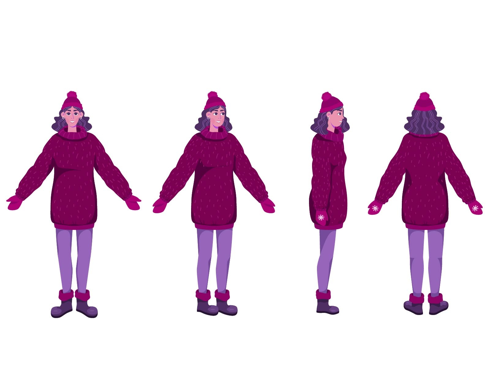 Character Design characterdesign colorful cold hat snow winter draw gi.jpg