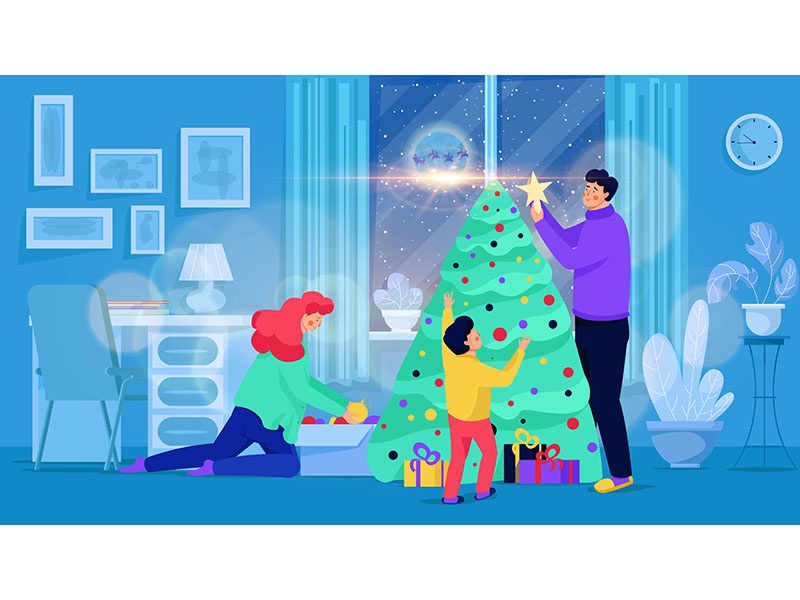 Christmas Night love home flowers window snow winter tree christmas fa.jpg