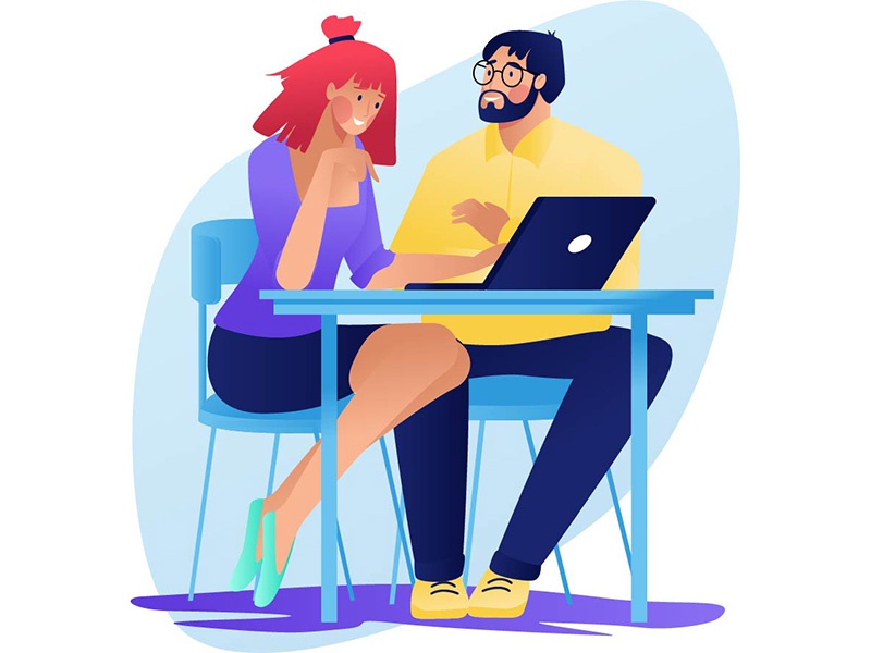 Conversation love happy conversation talk speak illustration design ch.jpg