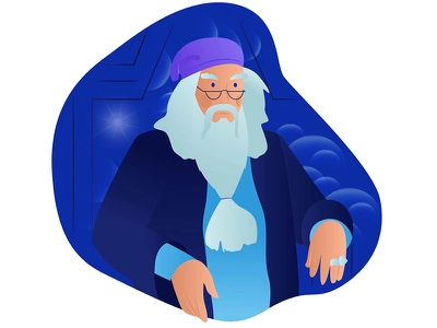 Dumbledore illustration book dumbledore albus design film characters p.webp