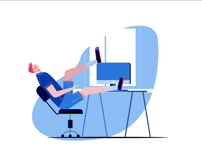 Evil Chair table desk window.gif
