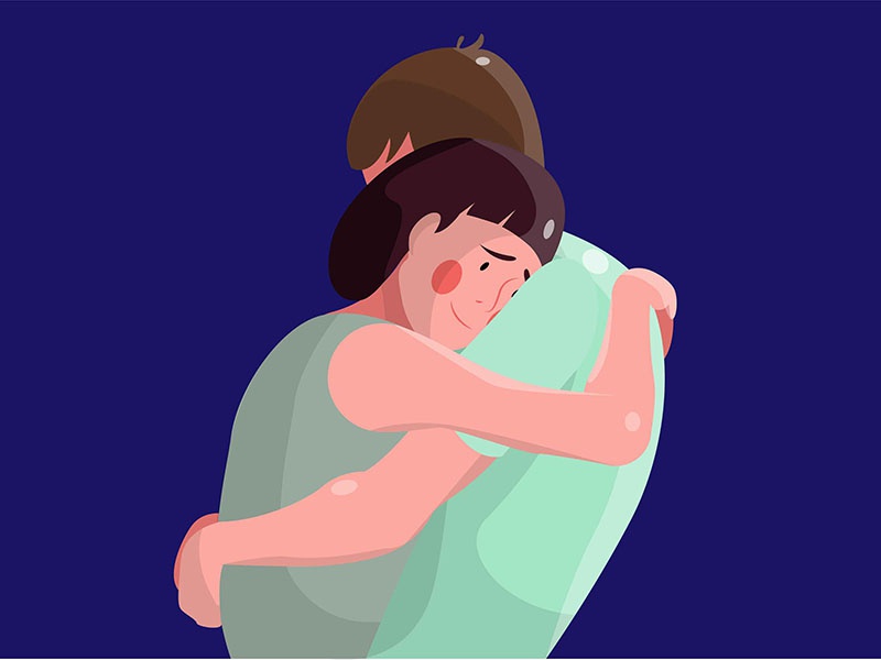 Hug characters hug lovers woman man design flat illustrations love.jpg