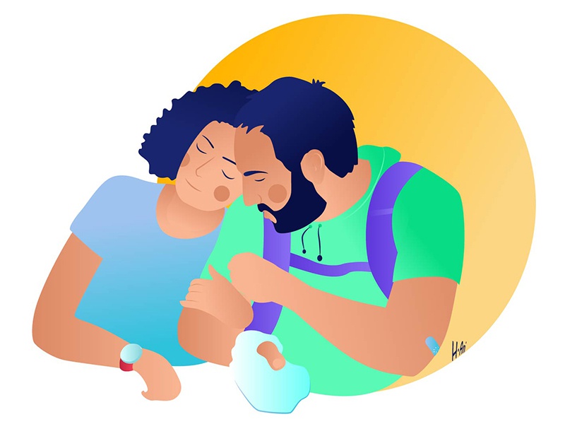Insomnia armenia insomnia love family illustration design character.jpg
