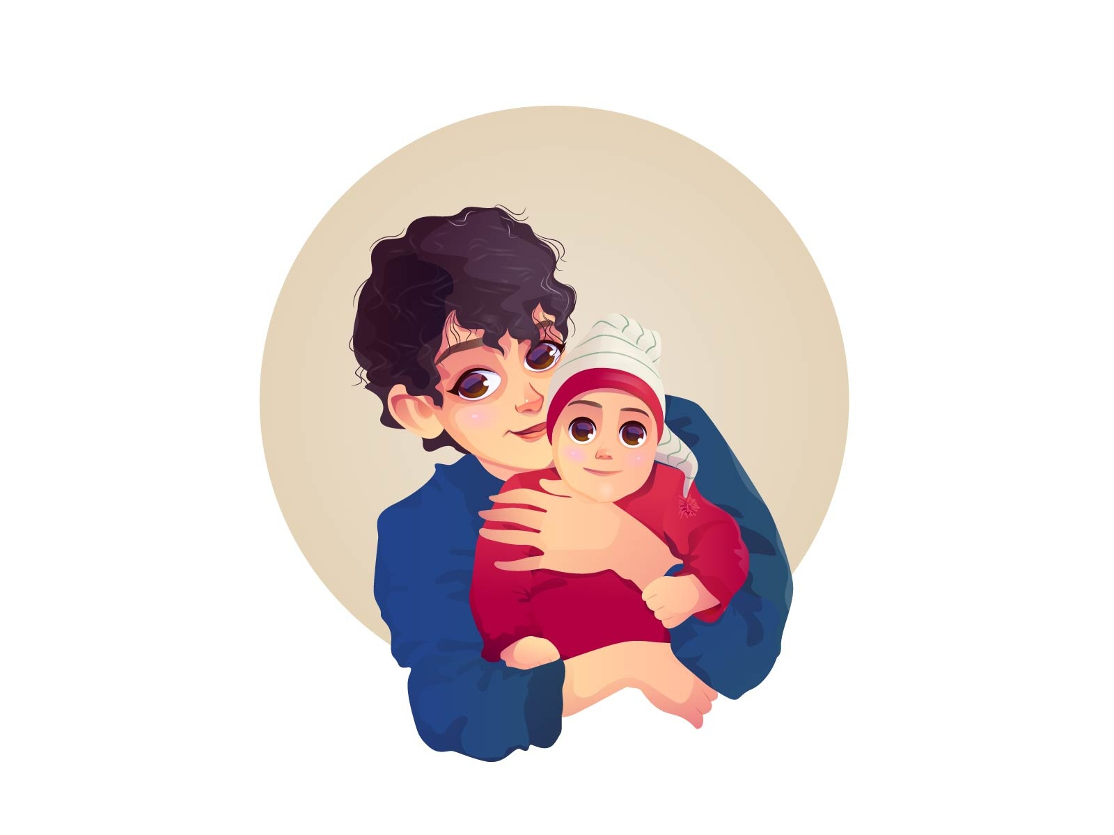 Looking for a job work job woman flat character illustration design.jpg