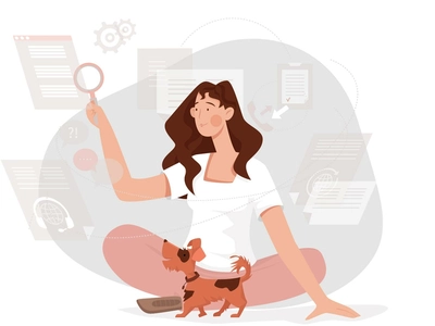 Search vector draw girl woman flat character illustration design.webp