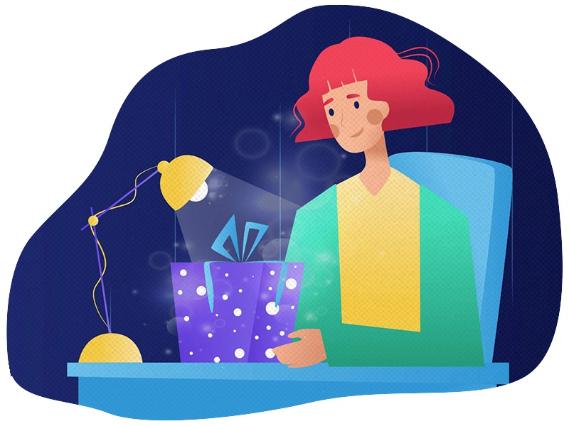 The Gift present illustration colors happy gift design character.jpg