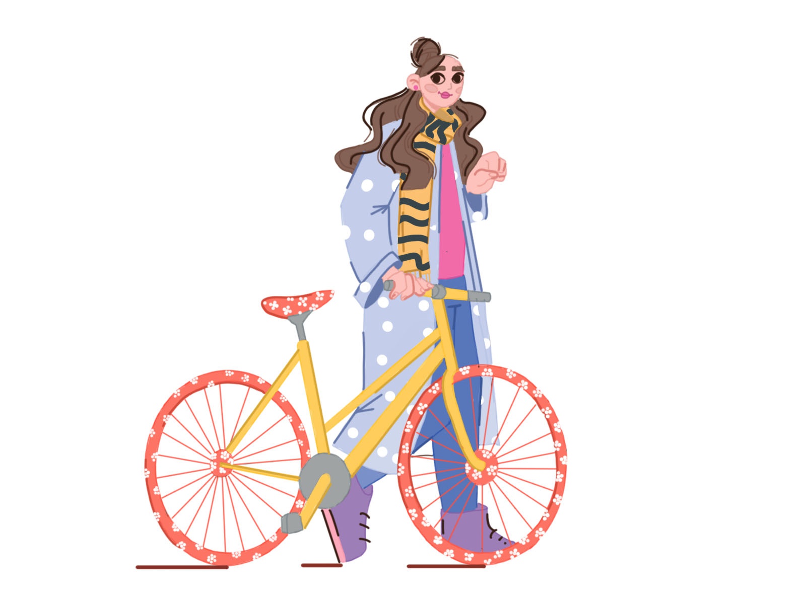 walk love face characters draw girl woman flat character illustration.jpg