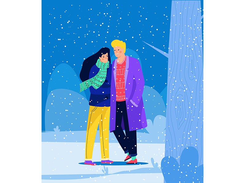 Walking in a winter design character walking lovers eve christmas wint.jpg