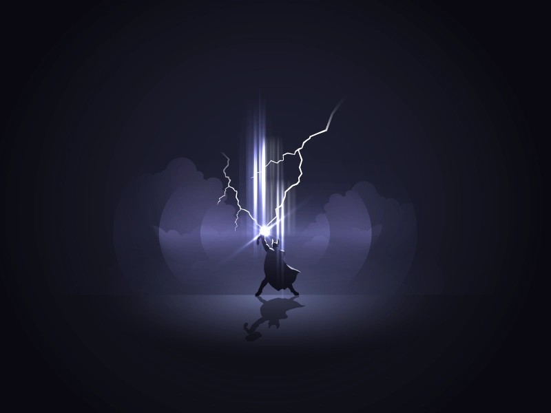 Thor electric blast lightning lightening storm thunder loki odin aveng.webp