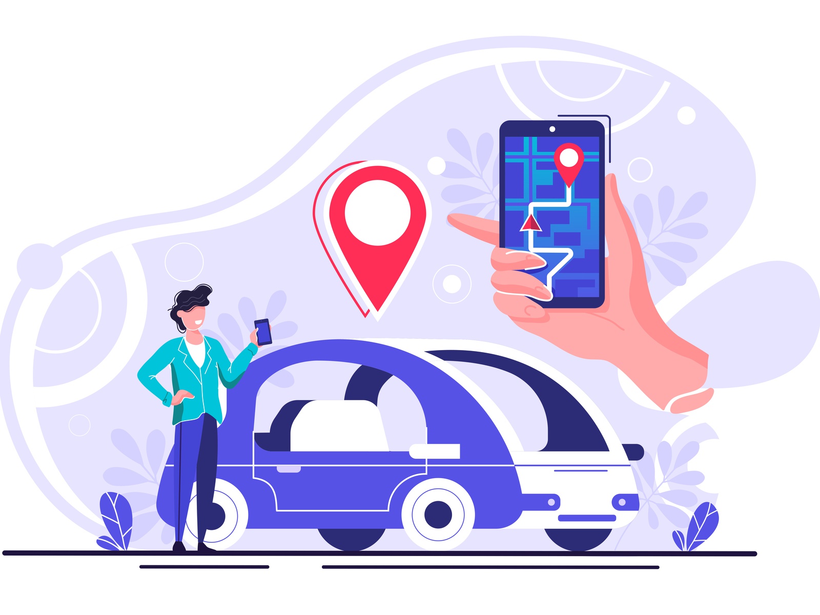 Gps system character get taxi gps guide internet itinerary location ma.jpg
