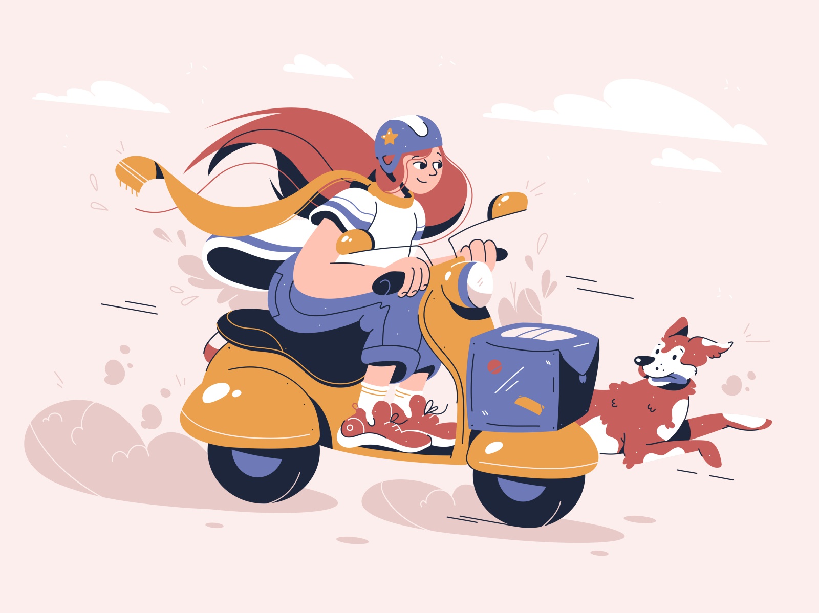 Delivery concept fast person commercial female service ride courier ve.jpg