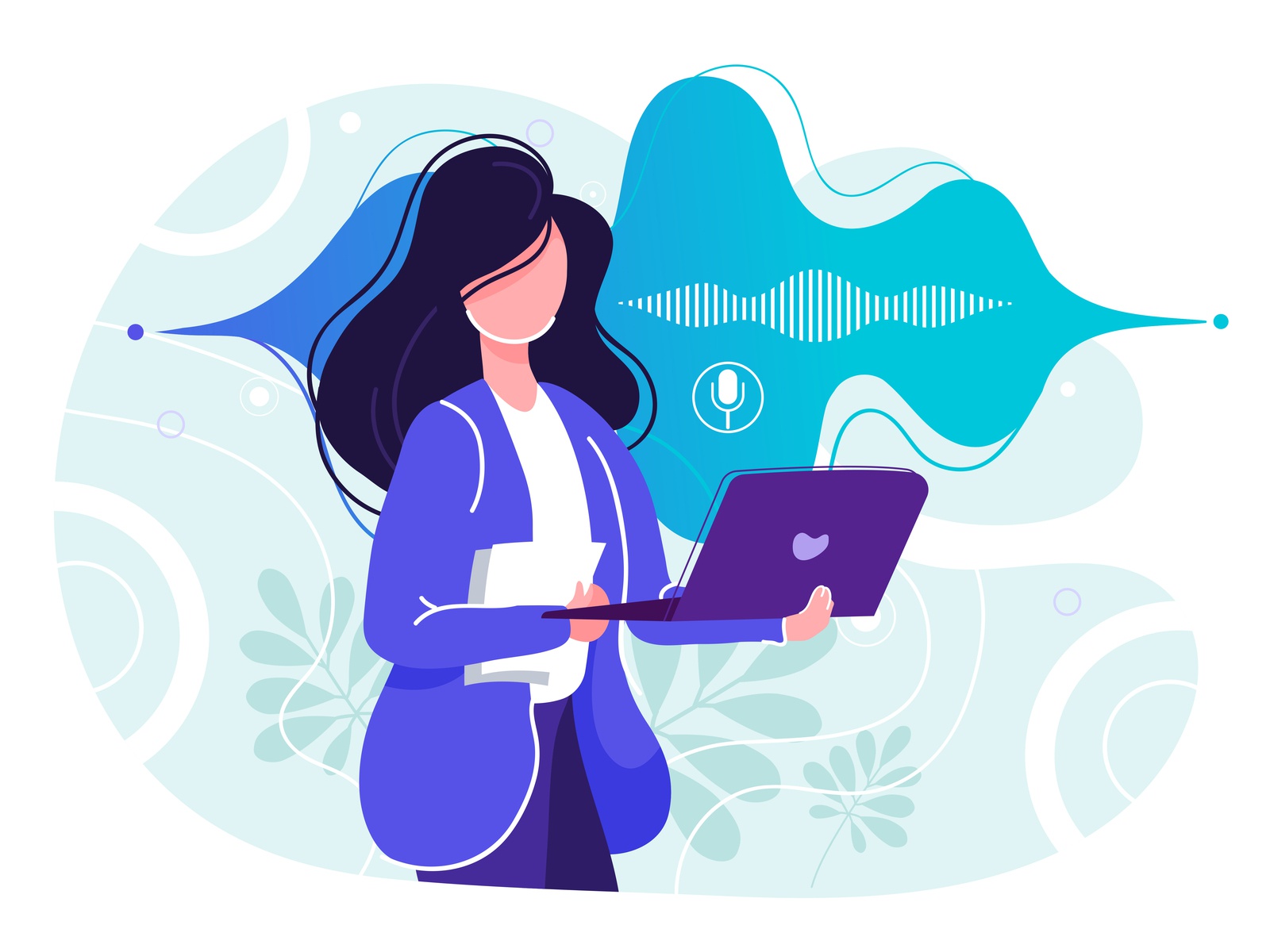 Girl recording voice character device dynamic interface microphone mob.jpg