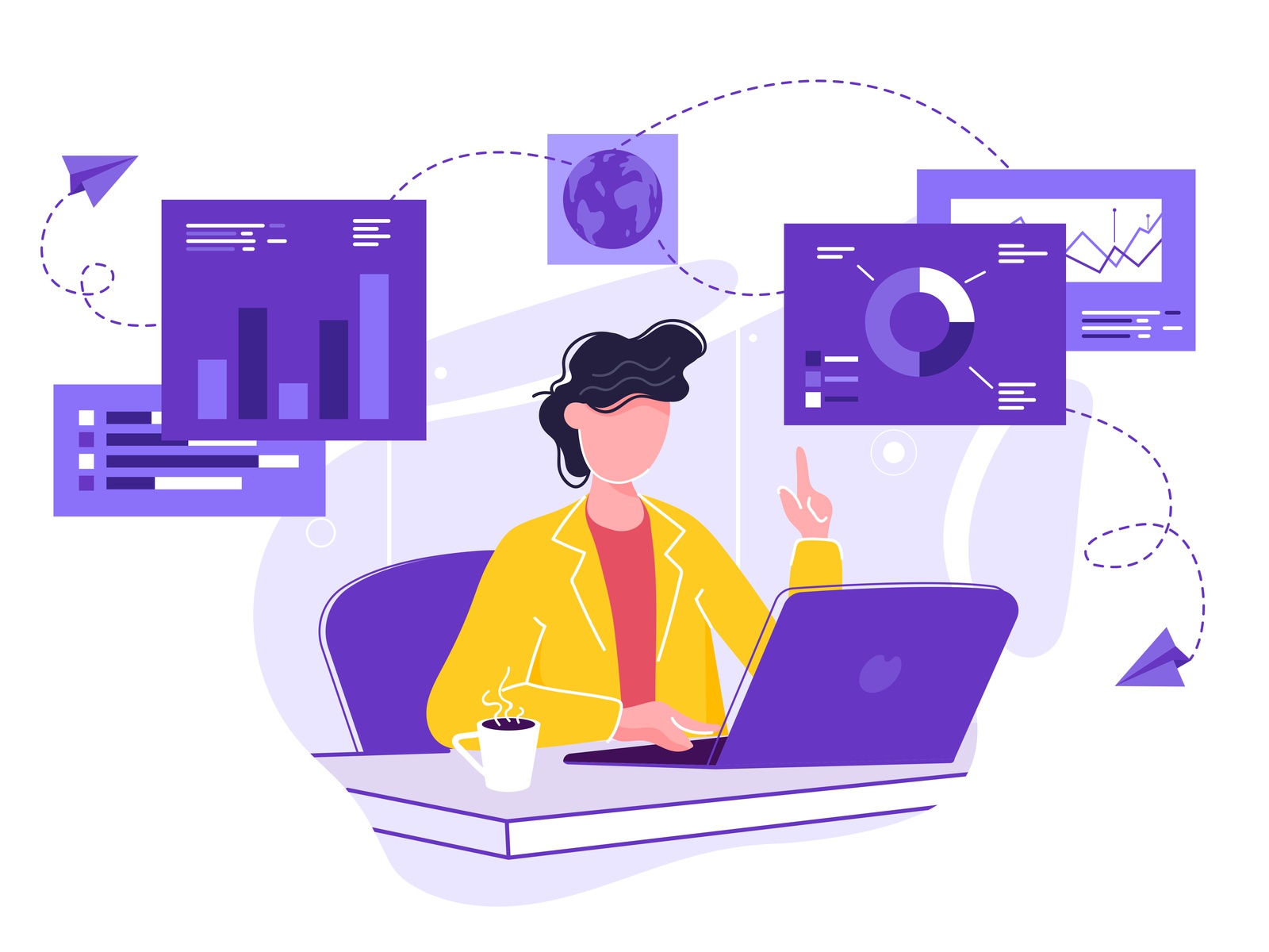 Office worker study infographic illustration data advertising advice a.jpg