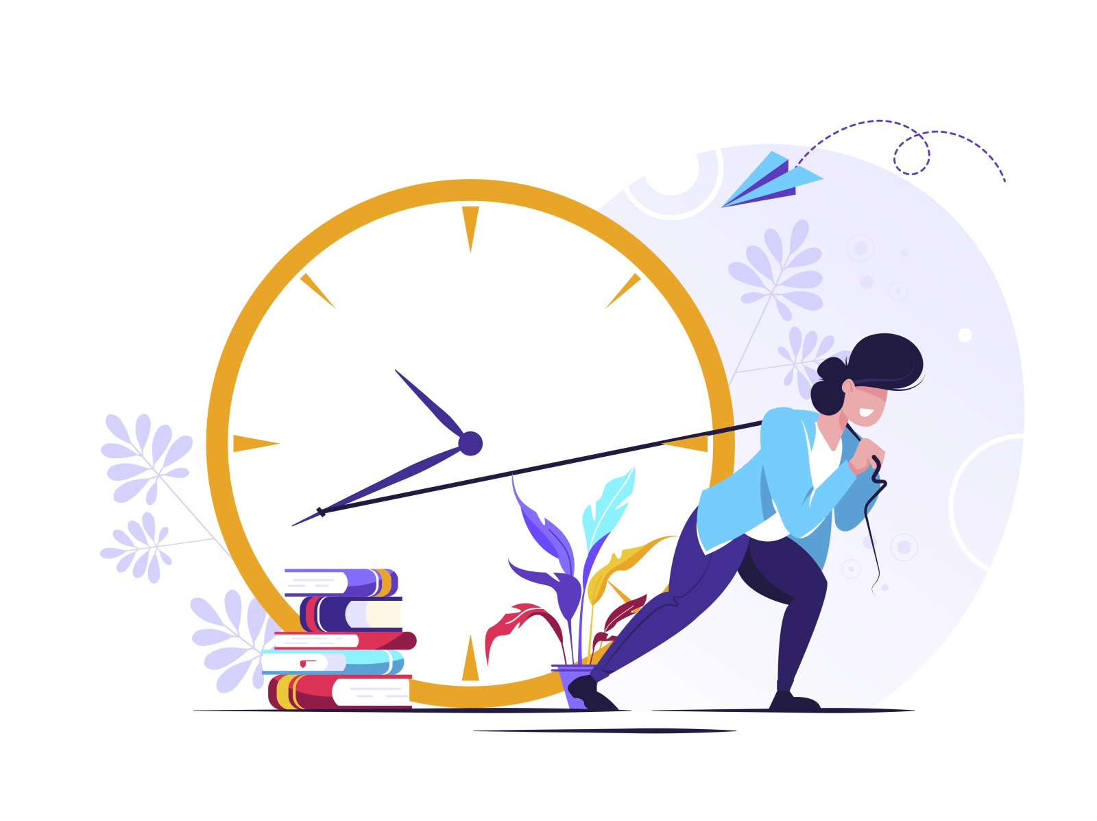 Working time management character work watch wake timer time technolog.webp