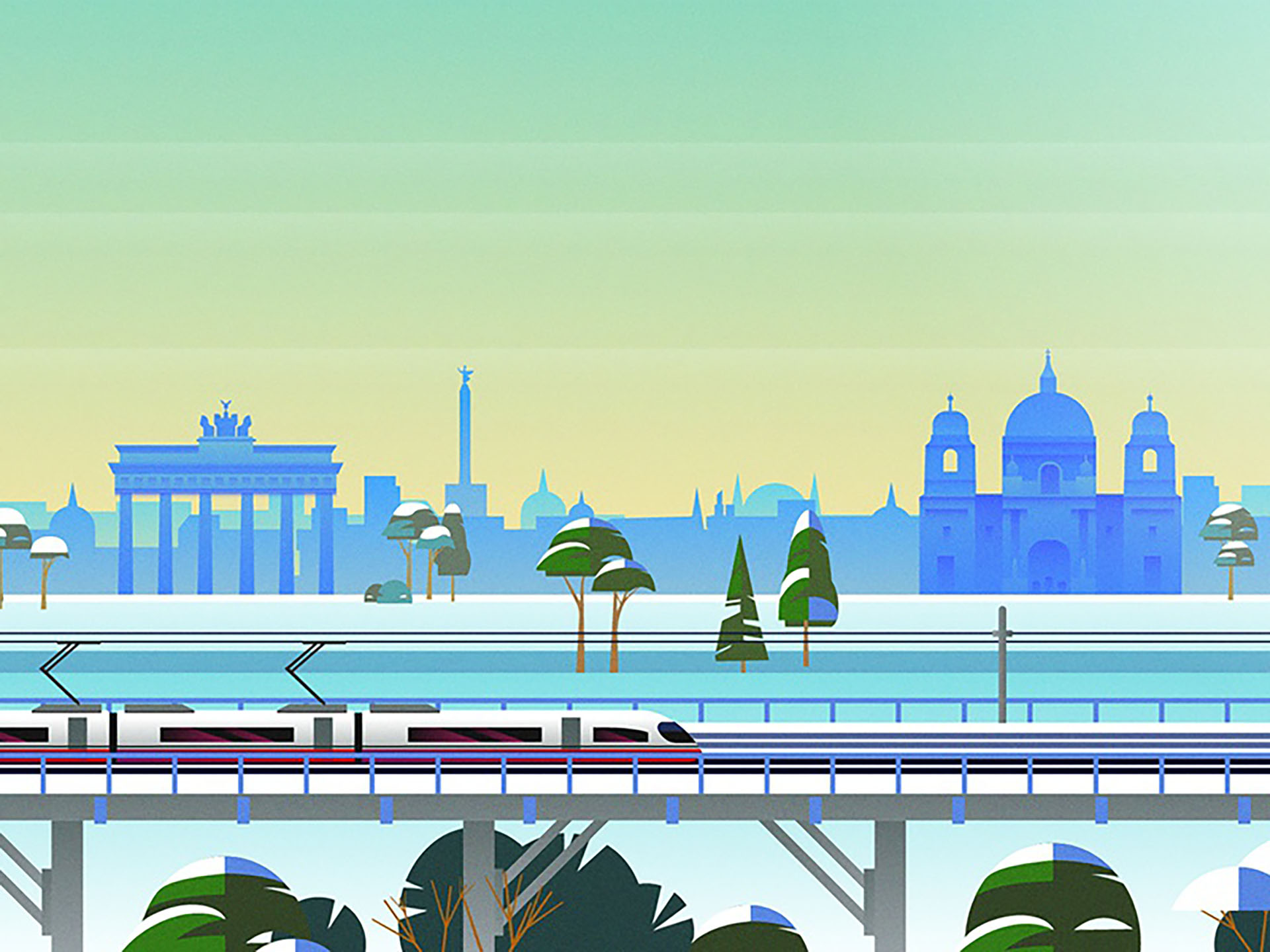 Rail Europe Holiday Card - Atomic Kid Studios - Berlin winter snow tra.jpg