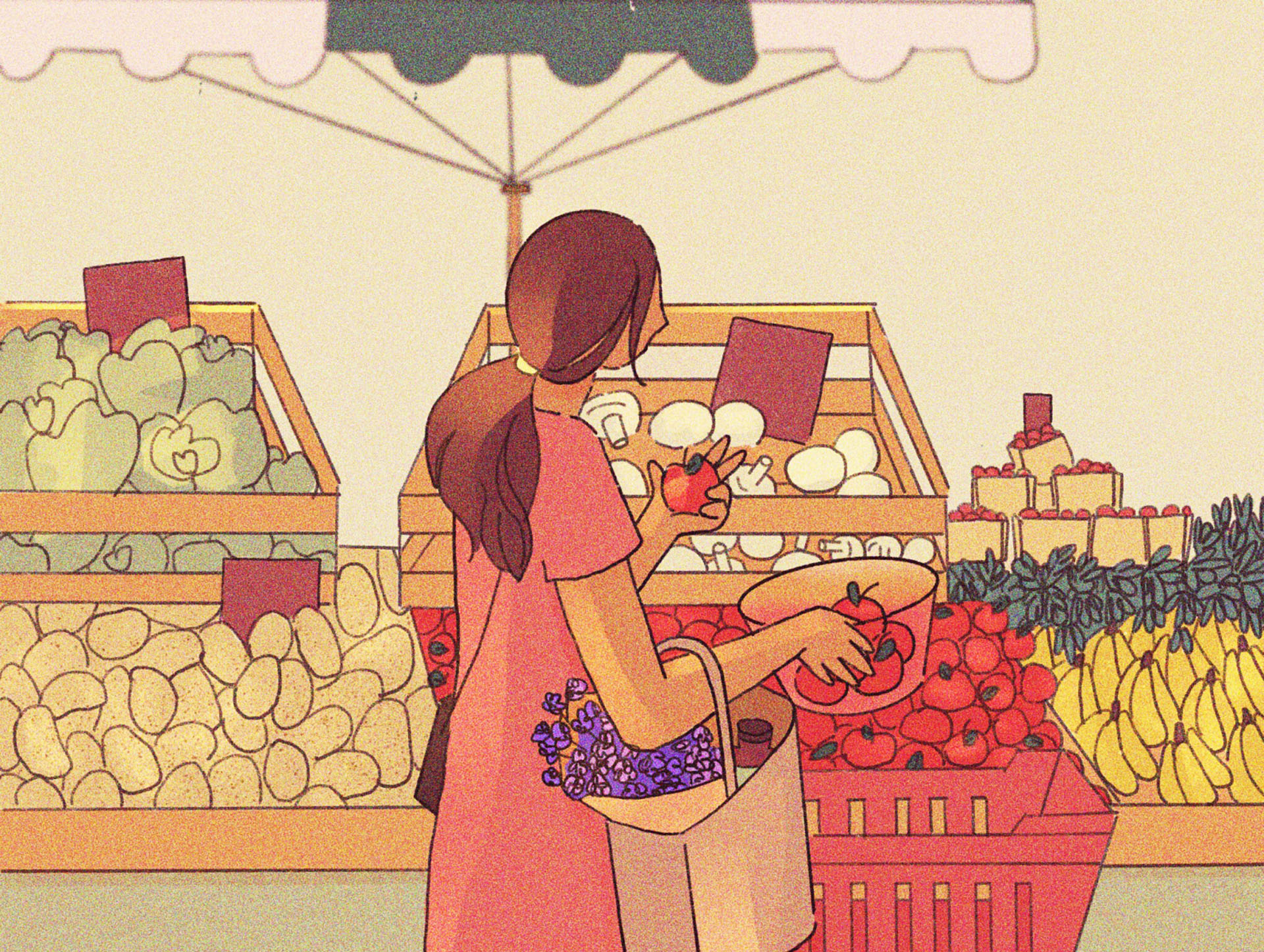 sundays sketch girl wip character sundays vegetable fruit procreate il.jpg