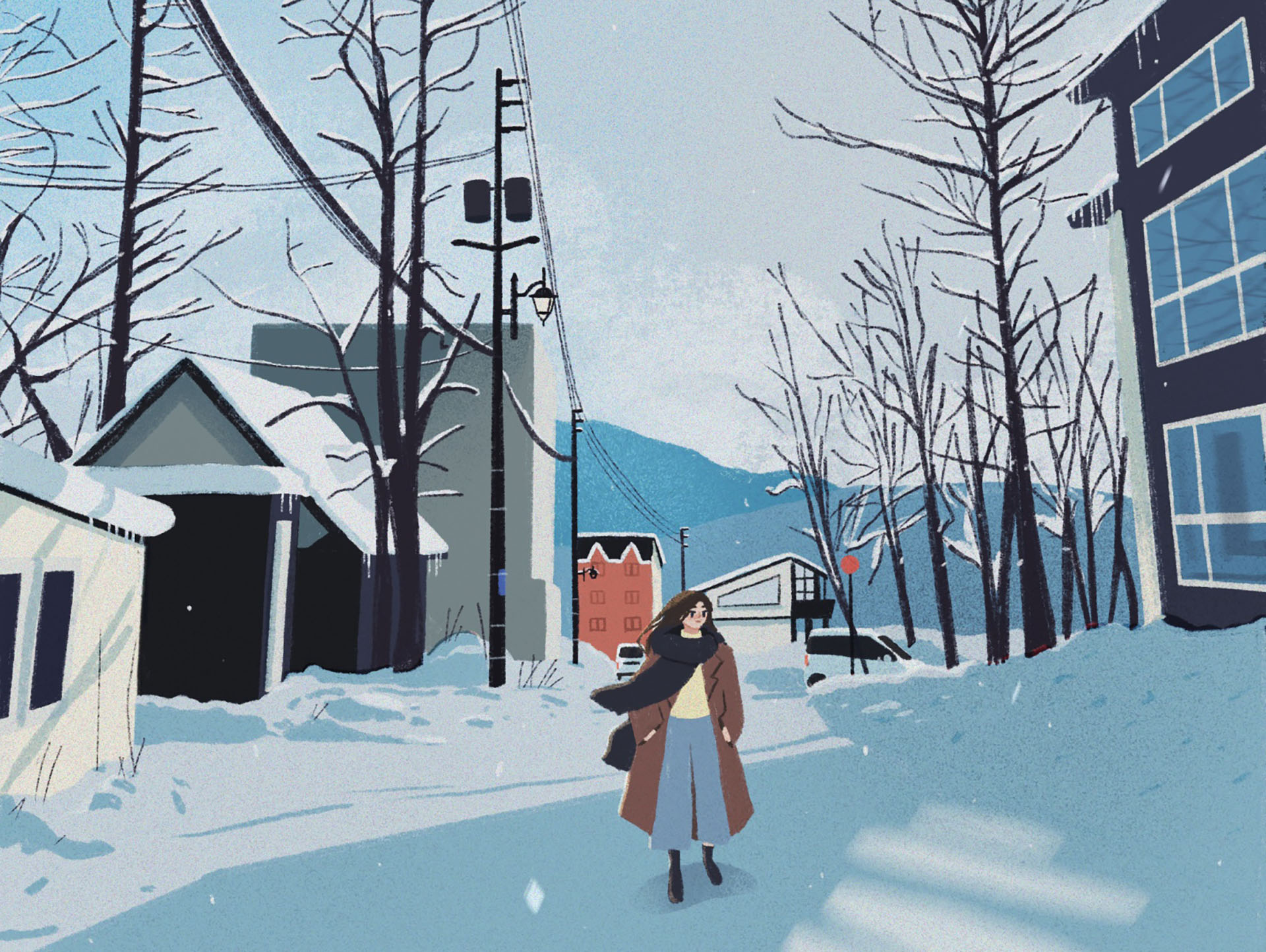 hirafu, town in hokkaido, japan city illustration japan procreate natu.jpg