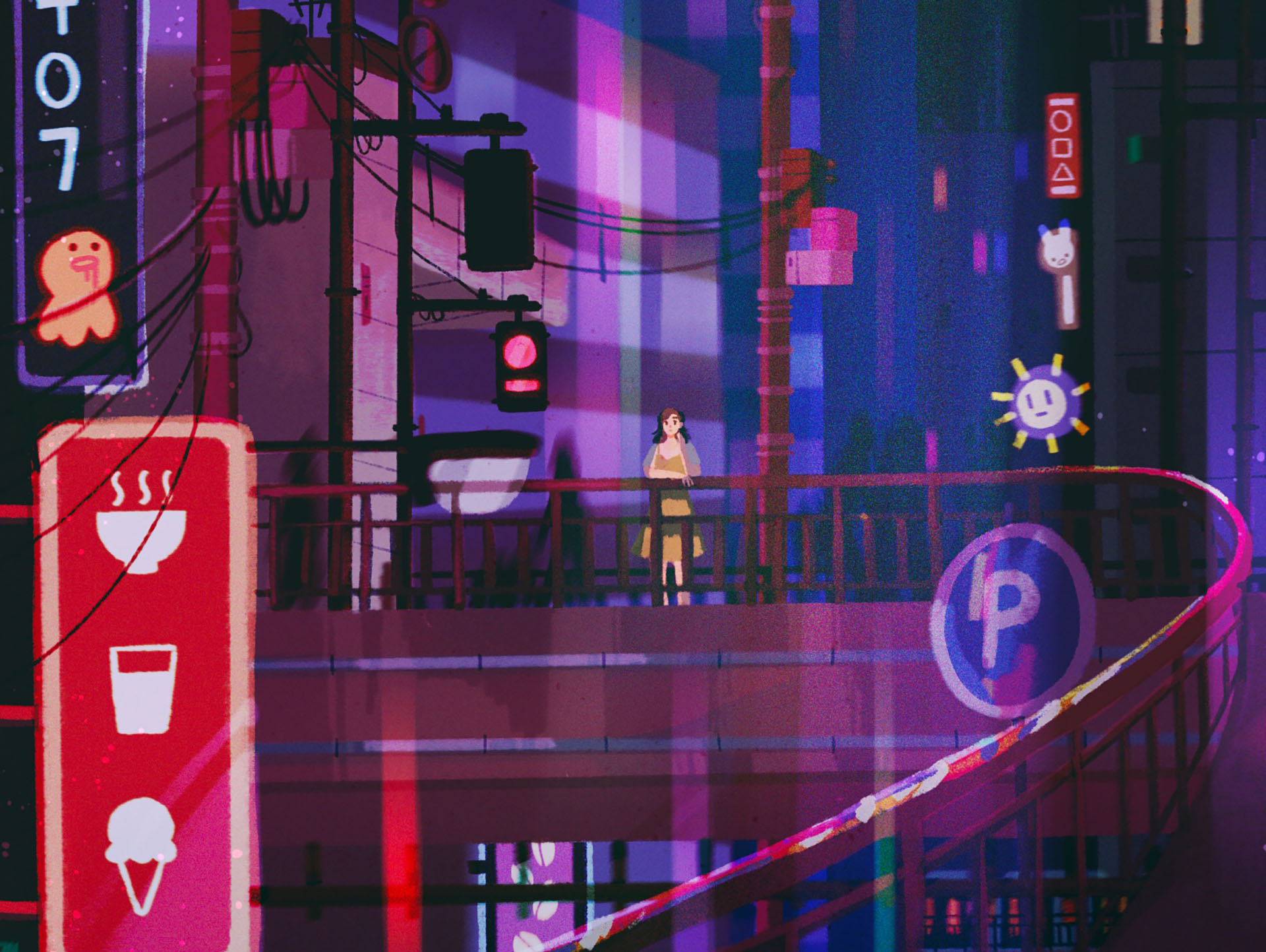 lonely city lights people exploration girl sketch progress simple digi.jpg